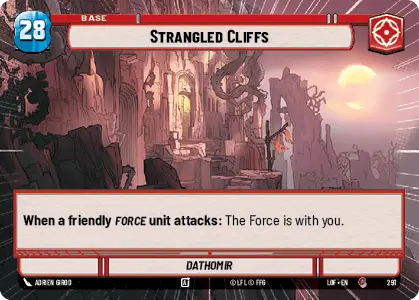 Strangled Cliffs - Dathomir (HYPERSPACE) single card from Star Wars Unlimited