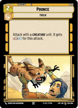 Pounce single card from Star Wars Unlimited