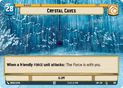Crystal Caves - Ilum (HYPERSPACE) single card from Star Wars Unlimited