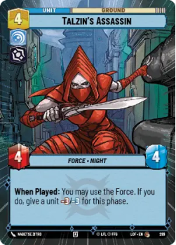 Talzin's Assassin (HYPERSPACE) single card from Star Wars Unlimited