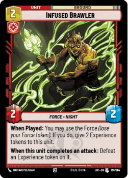 Infused Brawler single card from Star Wars Unlimited