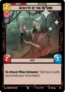 Acolyte of the Beyond (FOIL) single card from Star Wars Unlimited