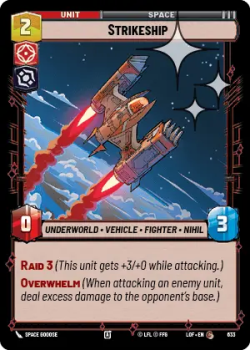 Strikeship (FOIL) single card from Star Wars Unlimited