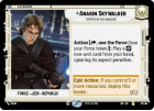 Anakin Skywalker - Tempted by the Dark Side : 018/264 LEGENDS OF THE FORCE - Star Wars Unlimited Single Card