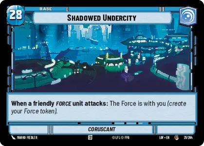 Shadowed Undercity - Coruscant single card from Star Wars Unlimited