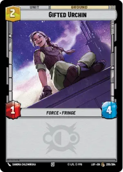 Gifted Urchin single card from Star Wars Unlimited