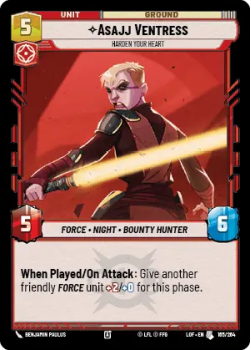 Asajj Ventress - Harden Your Heart single card from Star Wars Unlimited