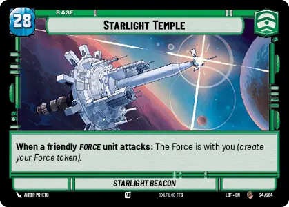 Starlight Temple - Starlight Beacon single card from Star Wars Unlimited