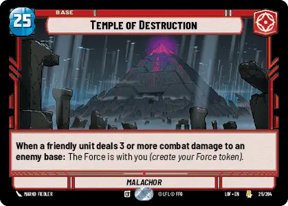 Temple of Destruction - Malachor single card from Star Wars Unlimited