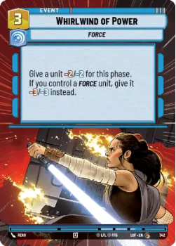 Whirlwind of Power (HYPERSPACE) single card from Star Wars Unlimited