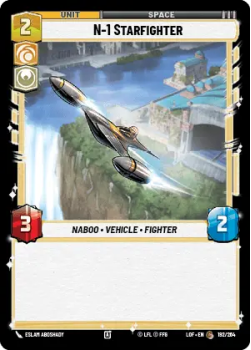 N-1 Starfighter single card from Star Wars Unlimited