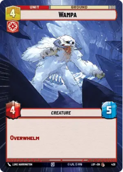 Wampa (HYPERSPACE) single card from Star Wars Unlimited