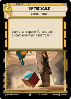 Tip the Scale single card from Star Wars Unlimited