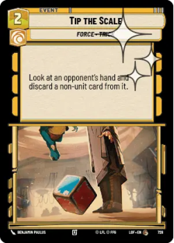 Tip the Scale (FOIL) single card from Star Wars Unlimited