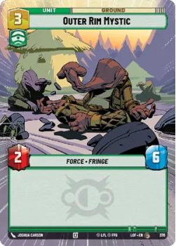 Outer Rim Mystic (HYPERSPACE) single card from Star Wars Unlimited