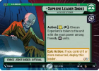Supreme Leader Snoke - In the Seat of Power (HYPERSPACE) : 270 LEGENDS OF THE FORCE - Star Wars Unlimited Single Card