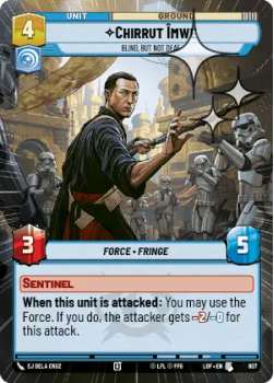Chirrut Imwe - Blind, but not Deaf (HYPERSPACE FOIL) single card from Star Wars Unlimited