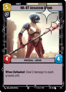 HK-87 Assassin Droid (FOIL) single card from Star Wars Unlimited