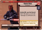 Darth Maul - Sith Revealed (HYPERSPACE) : 273 LEGENDS OF THE FORCE - Star Wars Unlimited Single Card