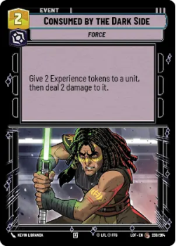 Consumed by the Dark Side single card from Star Wars Unlimited