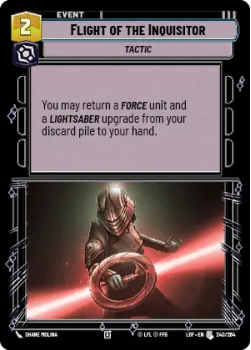 Flight of the Inquisitor single card from Star Wars Unlimited