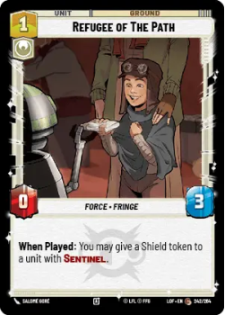 Refugee of The Path single card from Star Wars Unlimited
