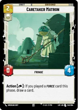 Caretaker Matron single card from Star Wars Unlimited