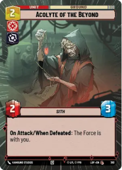 Acolyte of the Beyond (HYPERSPACE) single card from Star Wars Unlimited