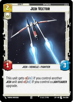 Jedi Vector single card from Star Wars Unlimited