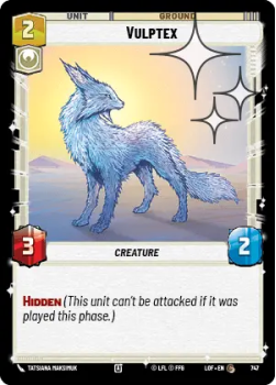 Vulptex (FOIL) single card from Star Wars Unlimited