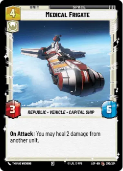Medical Frigate single card from Star Wars Unlimited