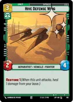 Hive Defense Wing (FOIL) single card from Star Wars Unlimited