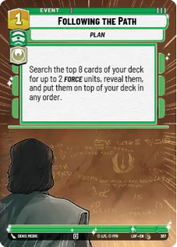 Following the Path (HYPERSPACE) single card from Star Wars Unlimited