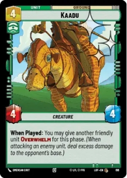 Kaadu (FOIL) single card from Star Wars Unlimited