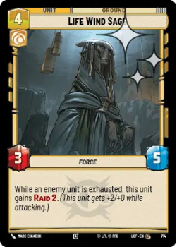 Life Wind Sage (FOIL) single card from Star Wars Unlimited