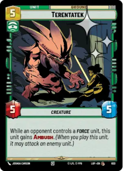 Terentatek (FOIL) single card from Star Wars Unlimited