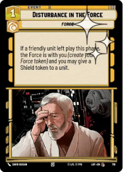 Disturbance in the Force (FOIL) single card from Star Wars Unlimited