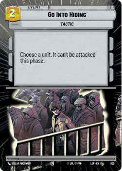 Go Into Hiding (HYPERSPACE) single card from Star Wars Unlimited