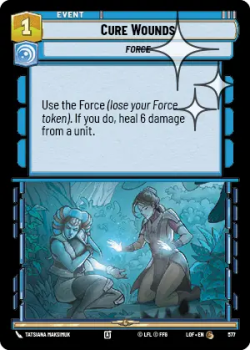 Cure Wounds (FOIL) single card from Star Wars Unlimited