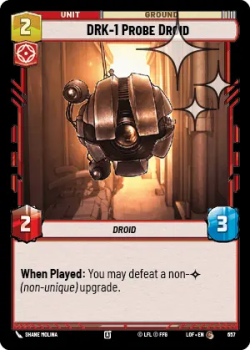 DRK-1 Probe Droid (FOIL) single card from Star Wars Unlimited