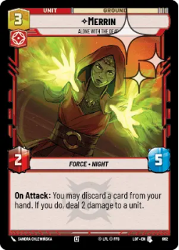 Merrin - Alone with the Dead (FOIL) single card from Star Wars Unlimited