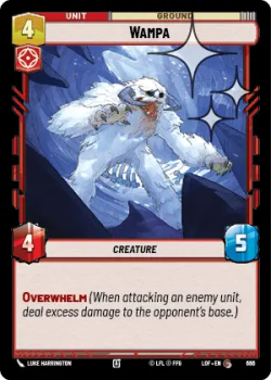 Wampa (FOIL) single card from Star Wars Unlimited