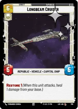 Longbeam Cruiser (FOIL) single card from Star Wars Unlimited