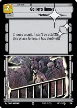 Go Into Hiding (FOIL) single card from Star Wars Unlimited