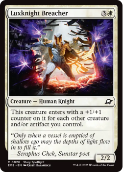 Luxknight Breacher (FOIL) single card from Magic: the Gathering