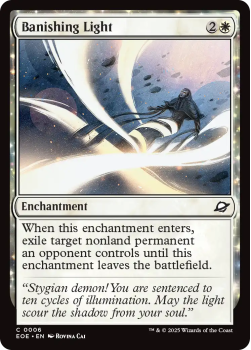 Banishing Light (FOIL) single card from Magic: the Gathering