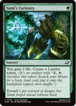 Sami's Curiosity (FOIL) single card from Magic: the Gathering
