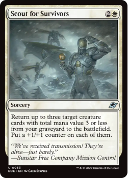 Scout for Survivors single card from Magic: the Gathering