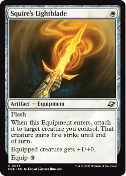 Squire's Lightblade (FOIL) single card from Magic: the Gathering