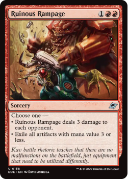 Ruinous Rampage (FOIL) single card from Magic: the Gathering